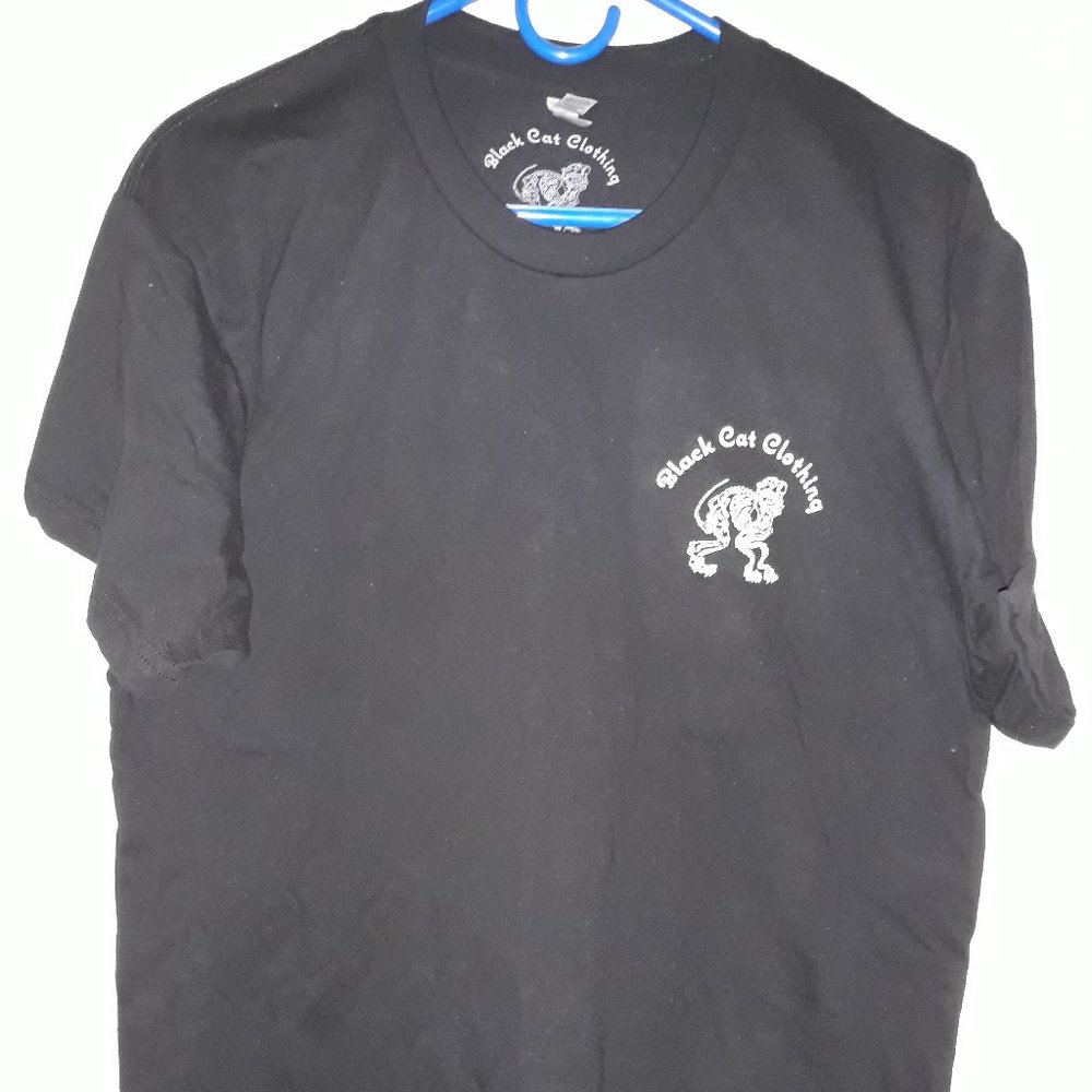 Black Cat Logo Glow shirts. Local Nor Cal Art